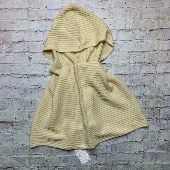 Free People Bottom Line Hooded Ribbed Cowl in Taupe - Picture 3 of 7